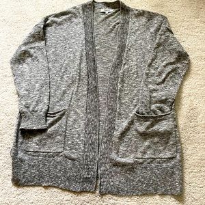 Madewell marled gray open cardigan